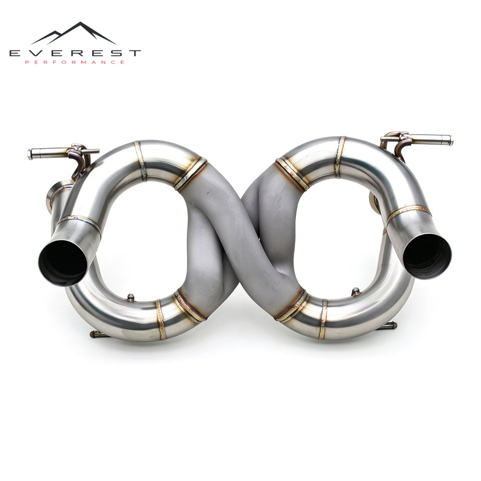 Direct-fit Z Exhaust for Lamborghini Aventador SVJ 6.5 2011-2019 SS304 Non Valve Track Pipe Axleback Race Free Flow Rear Section