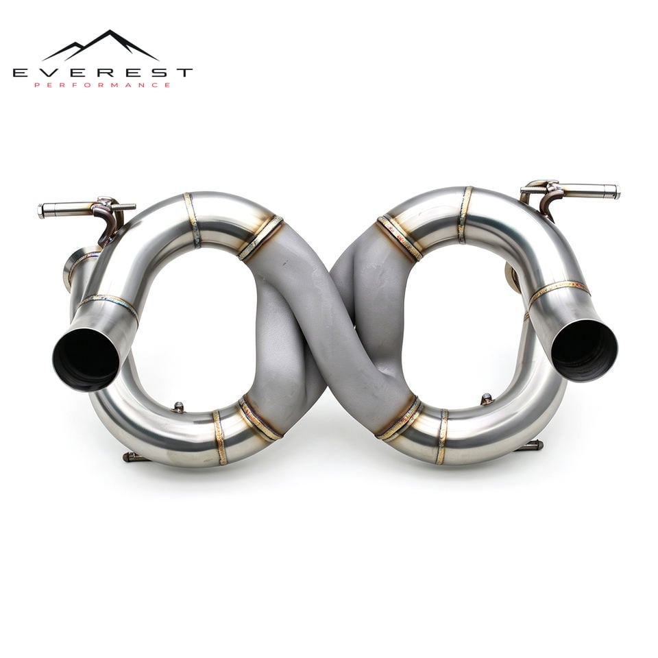 Direct-fit Z Exhaust for Lamborghini Aventador SVJ 6.5 2011-2019 SS304 Non Valve Track Pipe Axleback Race Free Flow Rear Section