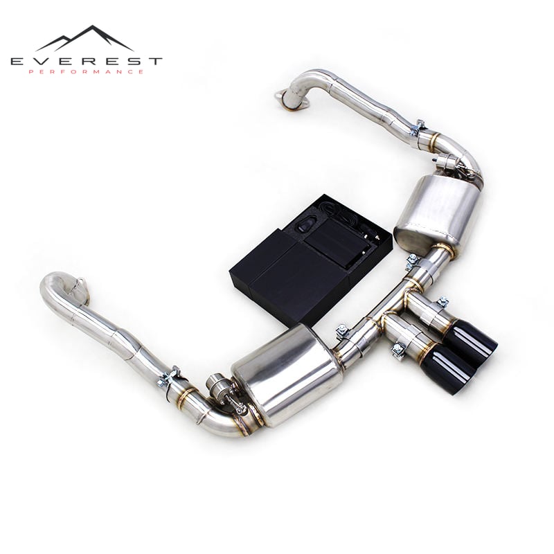 Custom Catback Muffler for Porsche 981 Cayman/Boxster 2.7/3.4 2012-2015 Sport Car Valved Stainless Steel Pipes Exhaust System
