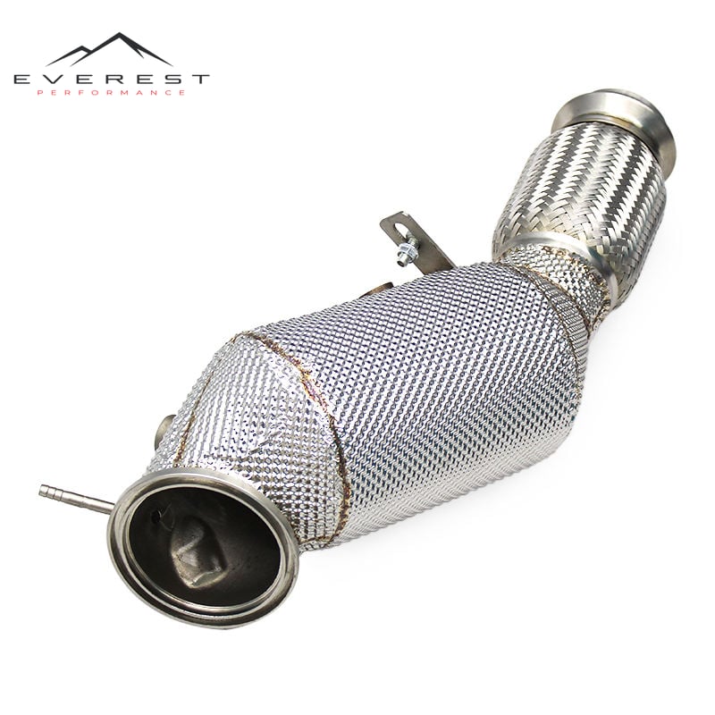 Stainless Steel Exhaust Pipes for BMW 3 Series 318/318i G20 B48 2.0T 2020-2024 High Flow Downpipe With Heat Shield
