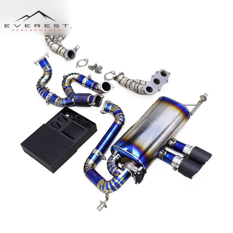 Racing Titanium Valvetronic Catback Exhaust System Y Pipe Manifold Header for Lotus Exige V6 3.5T 2012-2019 Auto Valved Muffler