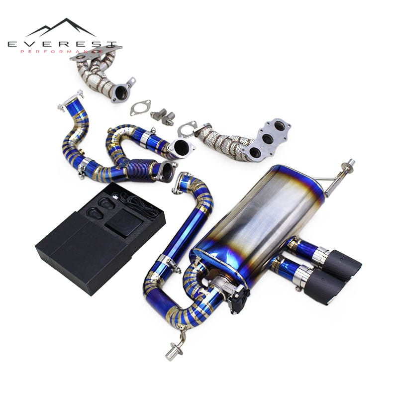 Racing Titanium Valvetronic Catback Exhaust System Y Pipe Manifold Header for Lotus Exige V6 3.5T 2012-2019 Auto Valved Muffler