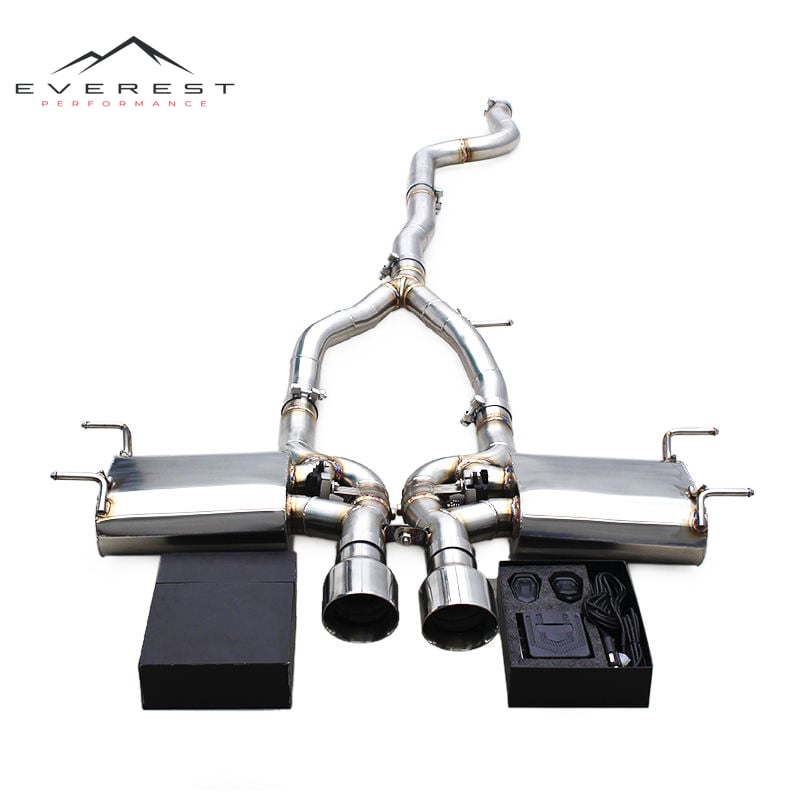 SS304 Exhaust Pipe System for Jaguar F-TYPE X152 2.0T 2018-2023 High Performance Valvetronic Muffler Catback Exhaust