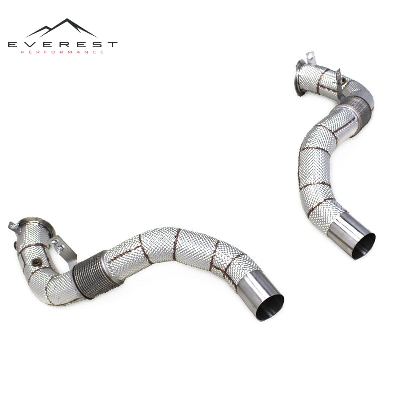 Straight Downpipe for BMW X5 M50i G05 4.4TT 2019-2024 Racing Free Flow Stainless Steel Downpipe Exhaust System