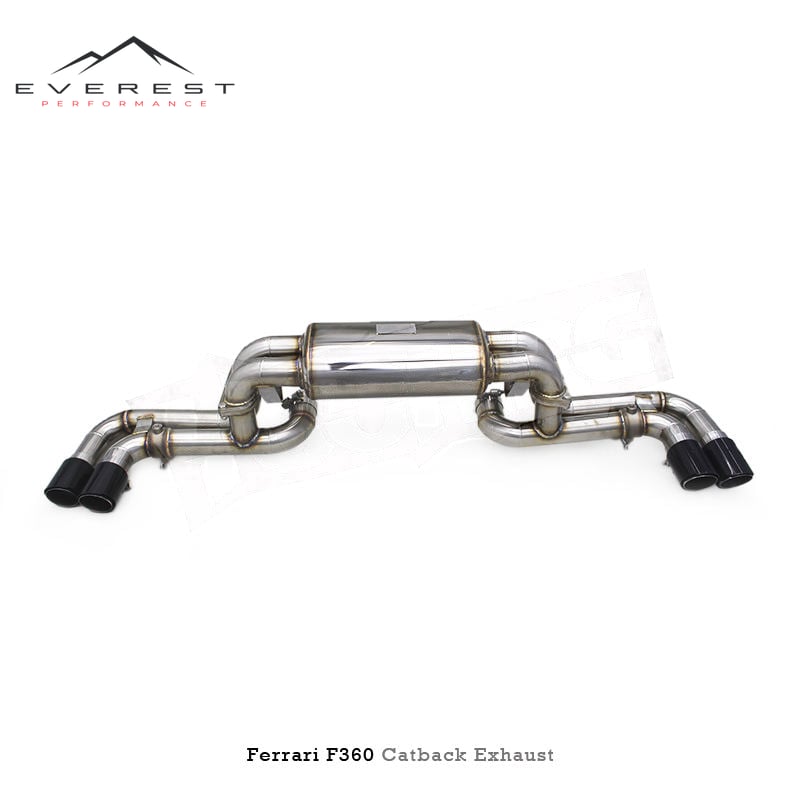 Valve Sport Axle Back for Ferrari F360/360 Modena/Spider 3.6L 2003-2005 Stainless Steel Rear Muffler Section With Tips