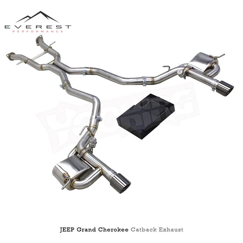 Custom SS304 Pipes Catback Muffler for JEEP Grand Cherokee 2011-2020 Performance Car Valved Exhaust System with Control Kit
