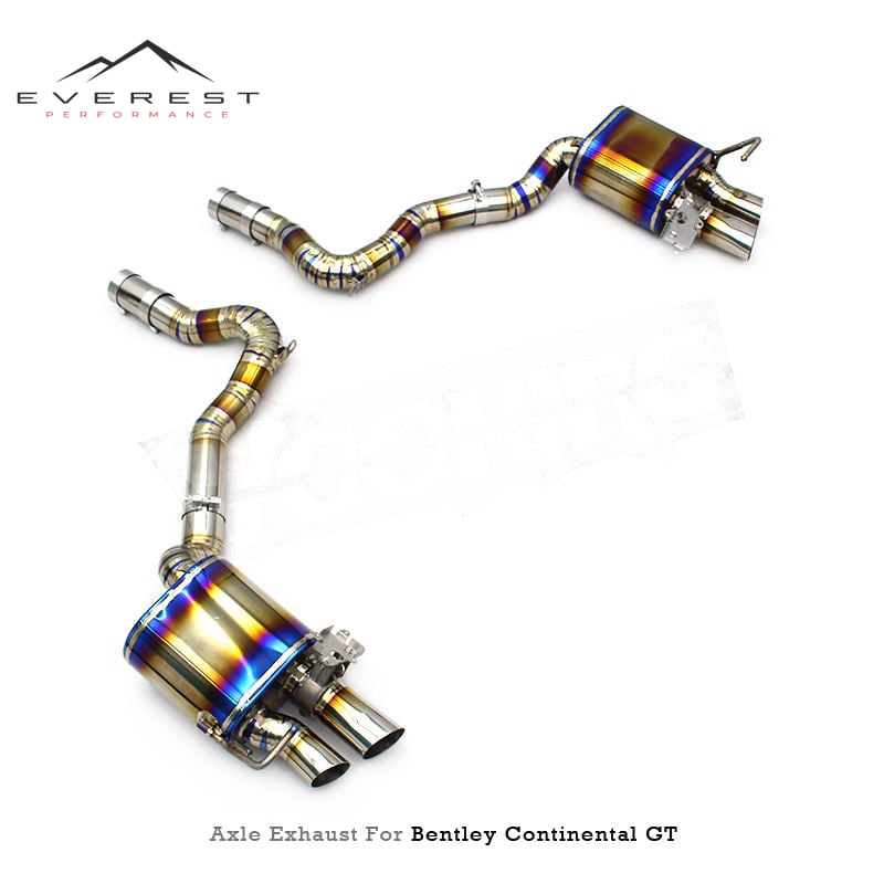 Titanium Performance Axle Back Exhaust for Bentley Continental GT V12 6.0T 2018-2024 Valve Muffler Pipes