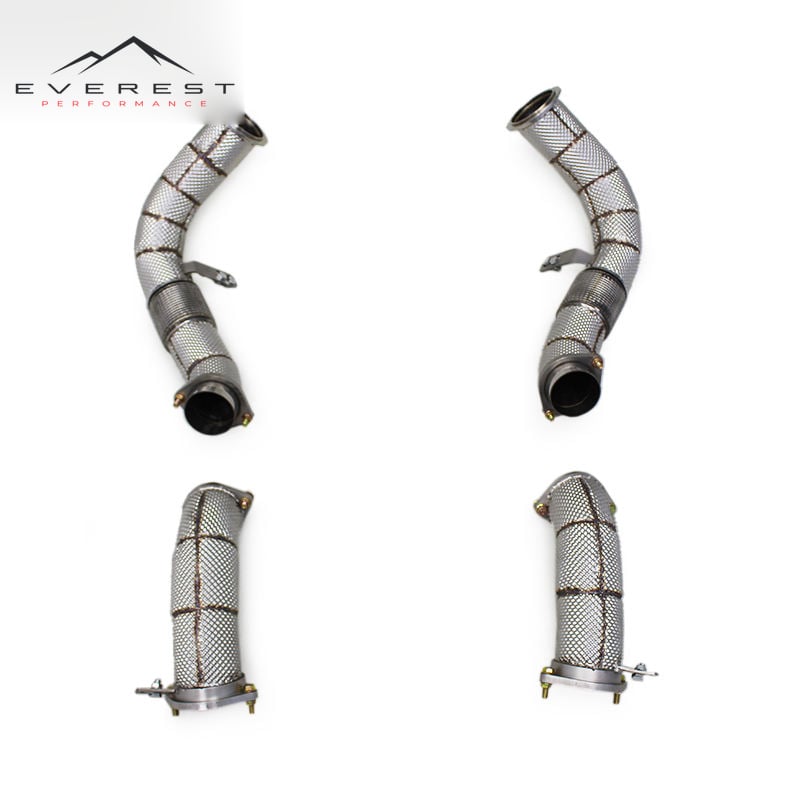Exhaust Straight Downpipe for BMW X7 M60i S68 4.4TT 2023-2024 Performance Free Flow Pipe Stainless Steel Exhaust System