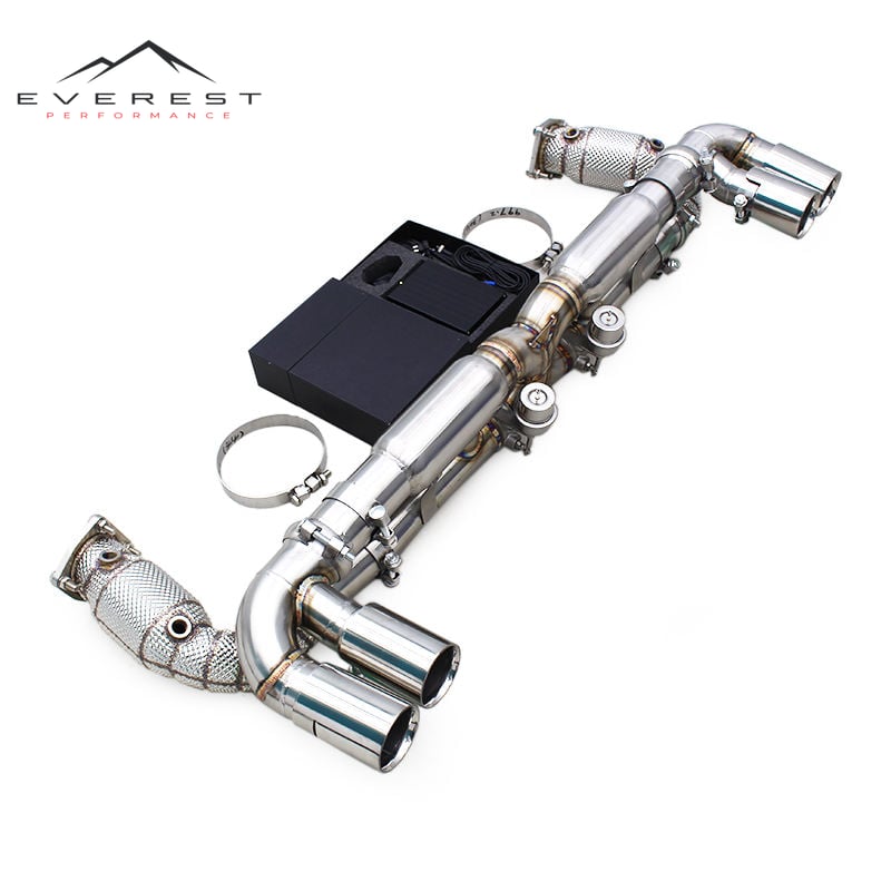 304l Stainless Steel Catback Exhaust Pipe for Porsche 911 997/997.2 Turbo 3.8T 2010-2013 Downpipe with Catalyst 300 Cells