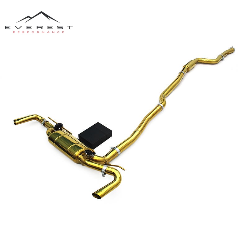Stainless Steel Plated Gold Catback Muffler for BMW 730/740 G11/G12 2.0T/3.0T 2016-2022 Valvetronic Exhaust System