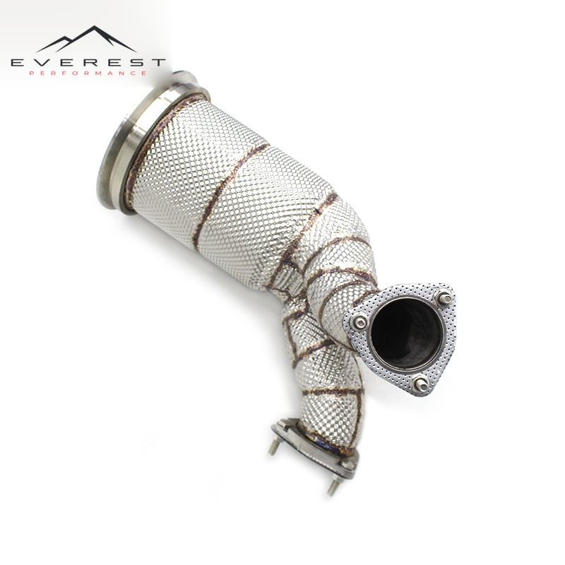 Car Exhaust System for Audi SQ5 3.0T 2019-2023 Stainless Steel Exhaust Pipes Heat Shield Exhaust Downpipe