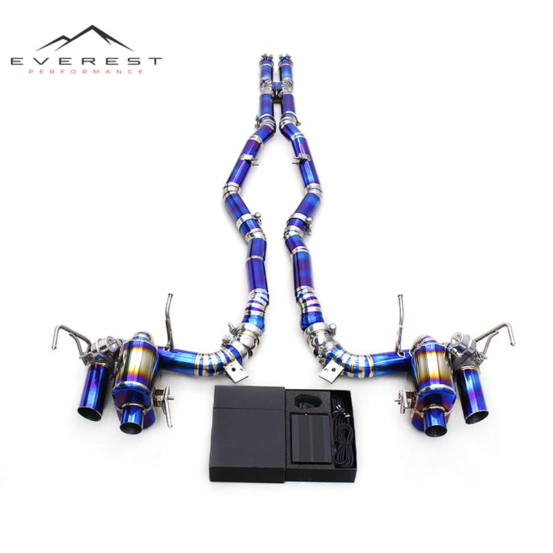 Auto Valved Car Exhaust System Escape for Ferrari F12 Berlinetta 6.3 2012 2016 Titanium Exhaust Pipe Muffler Catback Exhaust