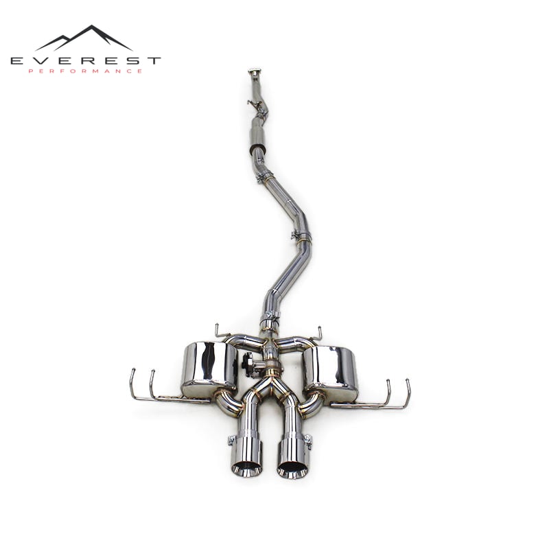 Auto Valvetronic Exhaust Pipe for Honda CIVIC Type R/Type-R 2.0T 2017-2023 SUS304 Cataback Exhaust Pipe Muffler Dual Outlet