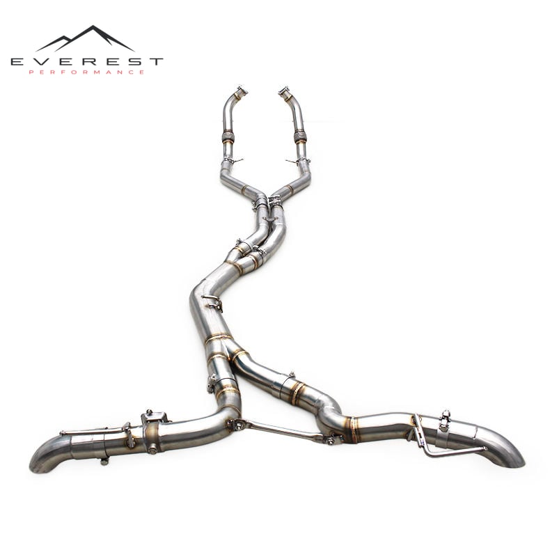 Stainless Steel Exhaust Pipe System for Audi SQ5 8Y 3.0T 2018+ Y Pipe Design Single Original Valve Exhaust