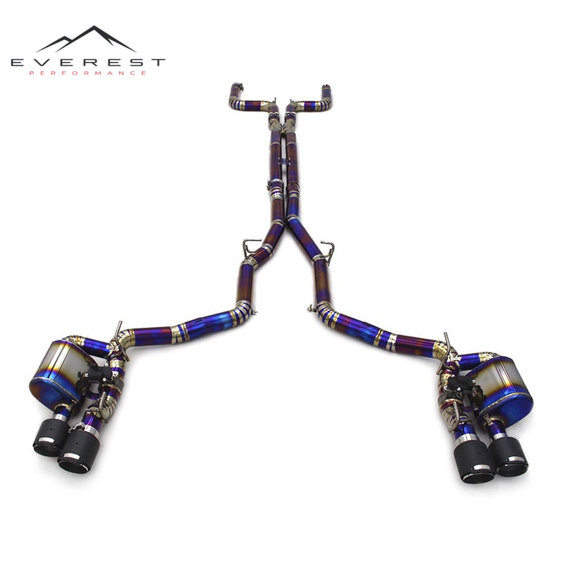 Titanium Exhaust Pipe System for Maserati Ghibli S Q4 SQ4 3.0T 2014-2019 Valvetronic Muffler Catback Exhaust Pipe