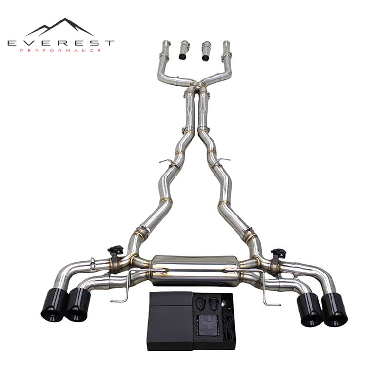 SS304 Exhaust Pipe System for BMW M850 M850i Alpina B8 G14 G15 G16 4.4L 2020-2023 Electronic Valve Catback Exhaust MP Tips
