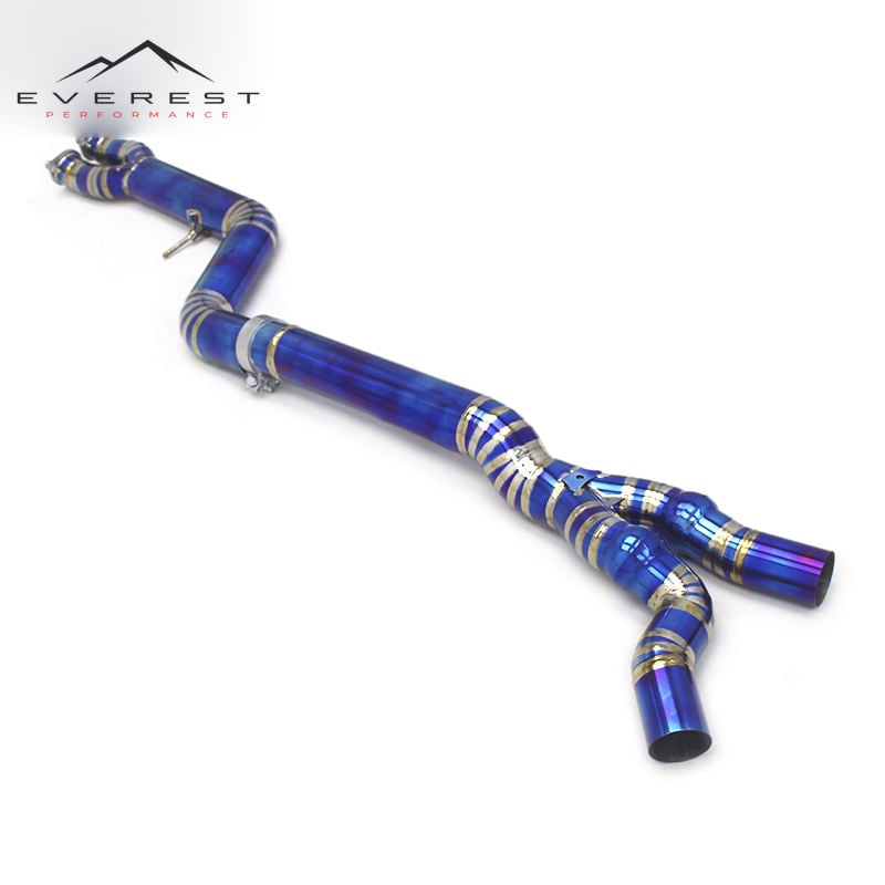 Exhaust Pipe System Middle Pipes for BMW M2C/M2 Competition F87 S55 3.0T 2018-2023 Titanium Exhaust Single Mid Pipe Muffler