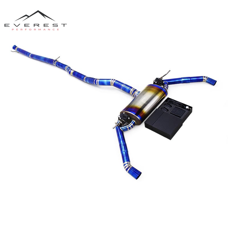 Titanium Exhaust Pipes for Mercedes-Benz GLA45 AMG 2.0T 2015-2019 Valvetronic Muffler Catback Dual Outlet