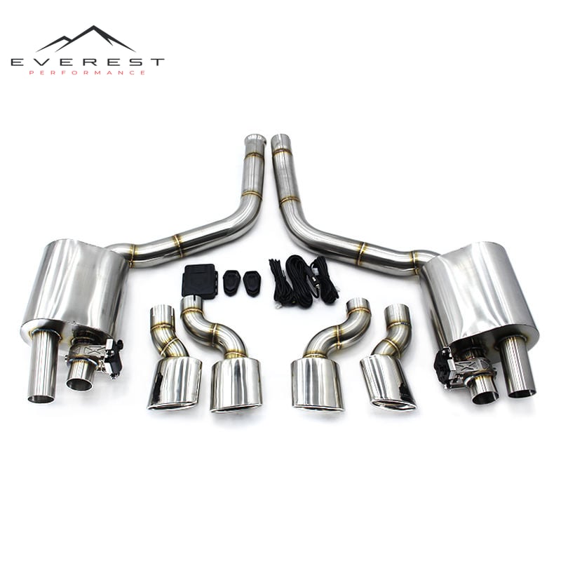 Car Exhaust Muffler Catback for Mercedes-Benz C63 AMG W204 6.2 2012-2015 Stainless Steel Exhaust Pipes Exhaust System