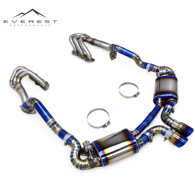Exhaust Pipe System for Porsche Cayman 981 GTS 3.8L 2013-2015 Escape Titanium Car Catback Exhaust Pipes Stainless Steel Manifold