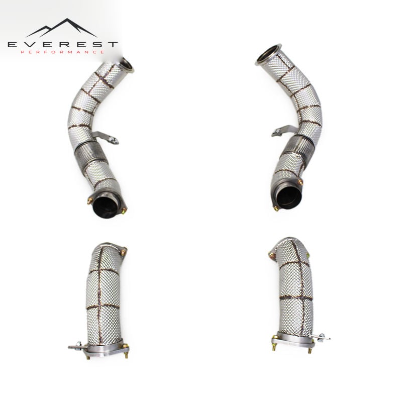Exhaust Downpipe for BMW X7 M60i S68 4.4TT 2023-2024 Free Flow Exhaust Pipe Straight Stainless Steel Exhaust System