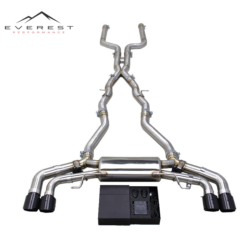 Stainless Steel Catback Exhaust Pipe for BMW M8 F91/F92/F93 4.4T 2019-2023 Valved Muffler Exhaust System