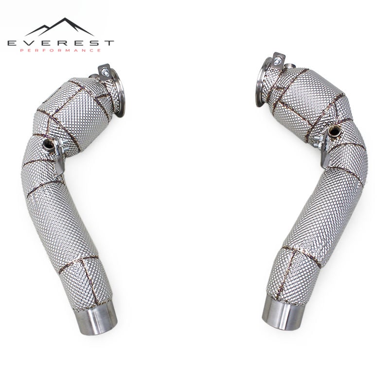 Stainless Steel Exhaust Downpipe for BMW M5/M6 F06/F10/F12/F13 4.4T 2012-2016 Car Exhaust System Catalytic Converter