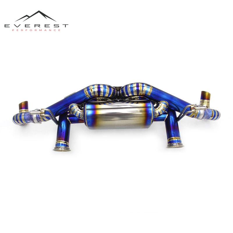 Catback Exhaust System for Audi R8 V8/V10 4.2/5.2 2010-2023 Titanium Pipe Car Parts Escape Valved Exhaust Muffler