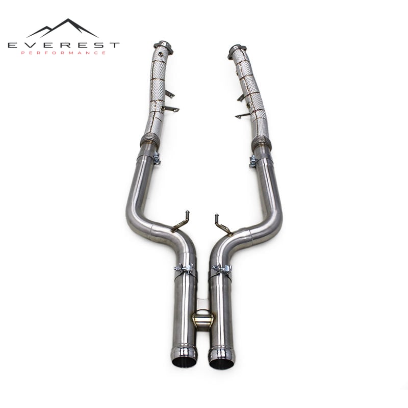 Straight Downpipe for Mercedes-Benz/Maybach S560 4.7 W222 2017-2023 Stainless Steel Free Flow Pipe Exhaust System