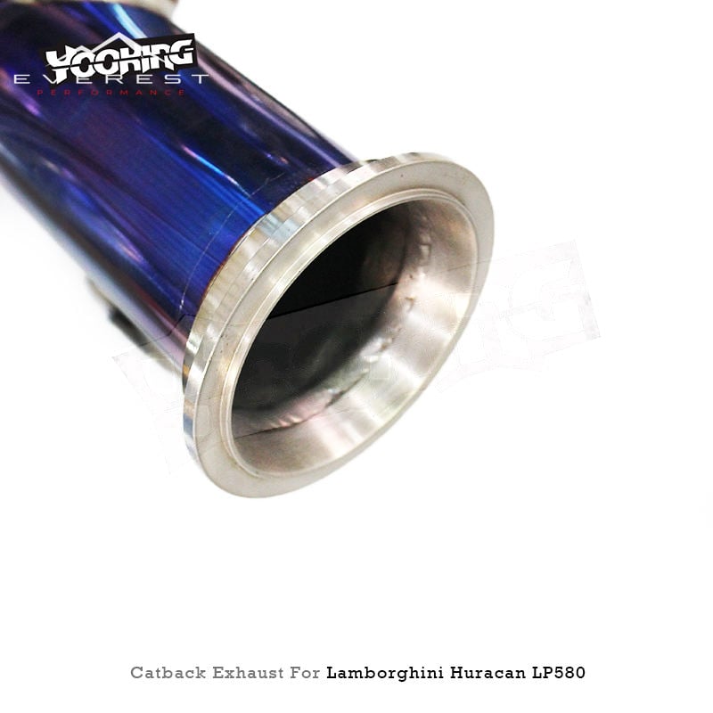 Custom Catback Muffler for Lamborghini Huracan LP580/LP610 5.2L 2014-2024 Supersport Titanium Pipes Valved Exhaust System