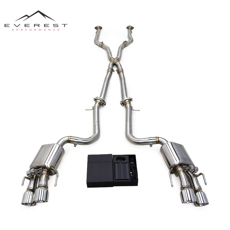 Race Valved Exhaust System for Lexus RC F/RCF 5.0L 2015-2021 Sport X Pipe Sound Muffler Stainless Steel Exhaust Pipe With Tips