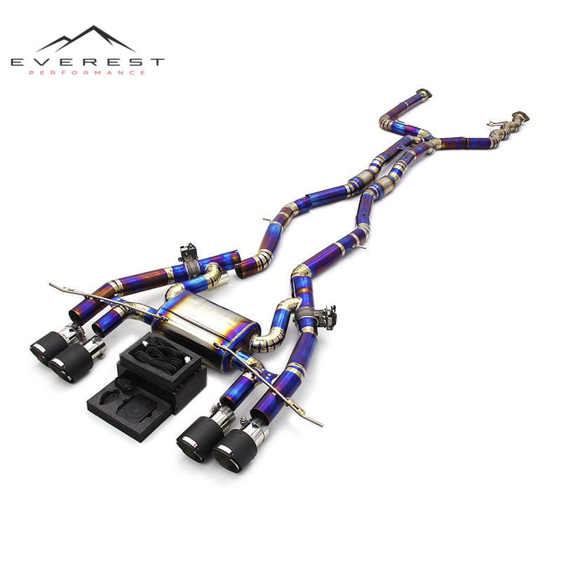 Valvetronic Exhaust Catback System With Remote Control for BMW M3 G80 3.0T 2019-2023 Titanium Cat Back Exhaust Pipes Escape