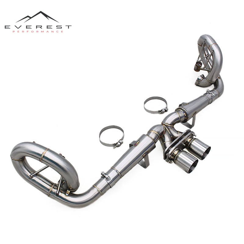 Auto Exhaust Catback System for Porsche 911 991/991.1 GT3 4.0L 2015-2018 Stainless Steel Direct Replacement Exhaust Pipe