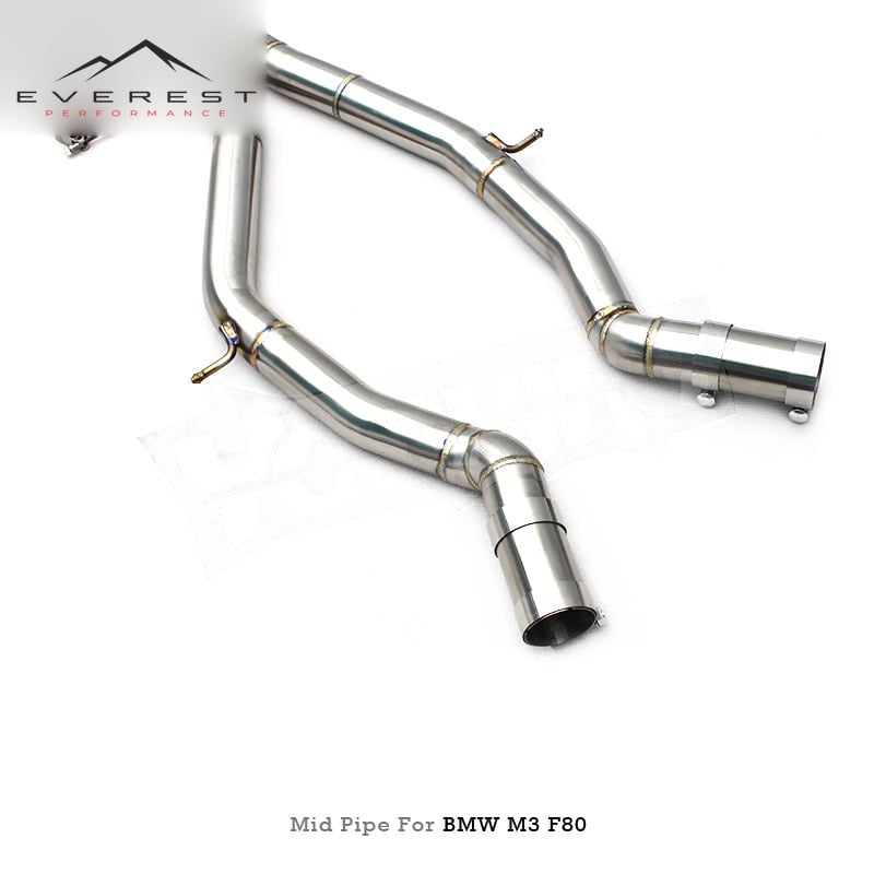 Stainless Steel Z-Pipe for BMW S55 M3 M4 F80 F82 F83 Upgrade Exhaust Sound Maximize Power Enhanced Acoustics