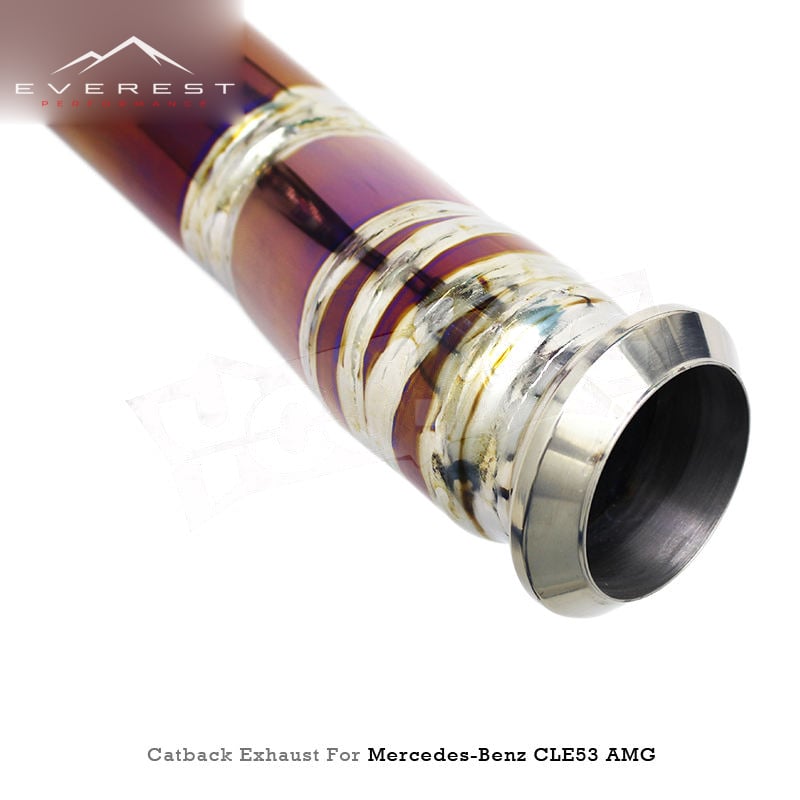 Titanium High Quality Valvetronic Catback Exhaust Pipes for Mercedes-Benz CLE53 AMG 3.0T 2024-2025 Muffler Quad Outlet