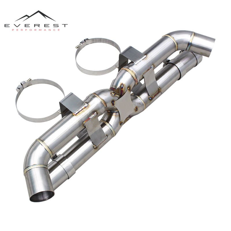 Direct Exhaust Pipe for Porsche 911 992/992.1/992.2 Turbo S 3.0T 2019-2024 Non Valved Free Flow Axle Back Muffler