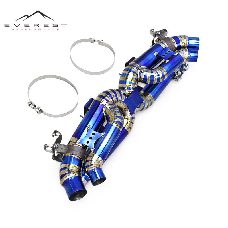 Custom Engine Titanium Pipe Muffler for Porsche 911 992 3.0T 2019-2024 Sport Car Original Valve Catback Exhaust System