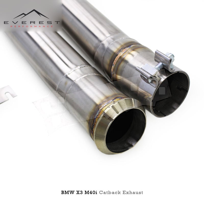 SS304L Exhaust Pipe System for BMW X3/X4 M40i G01 3.0T 2016-2023 Racing Valvetronic Catback Exhaust