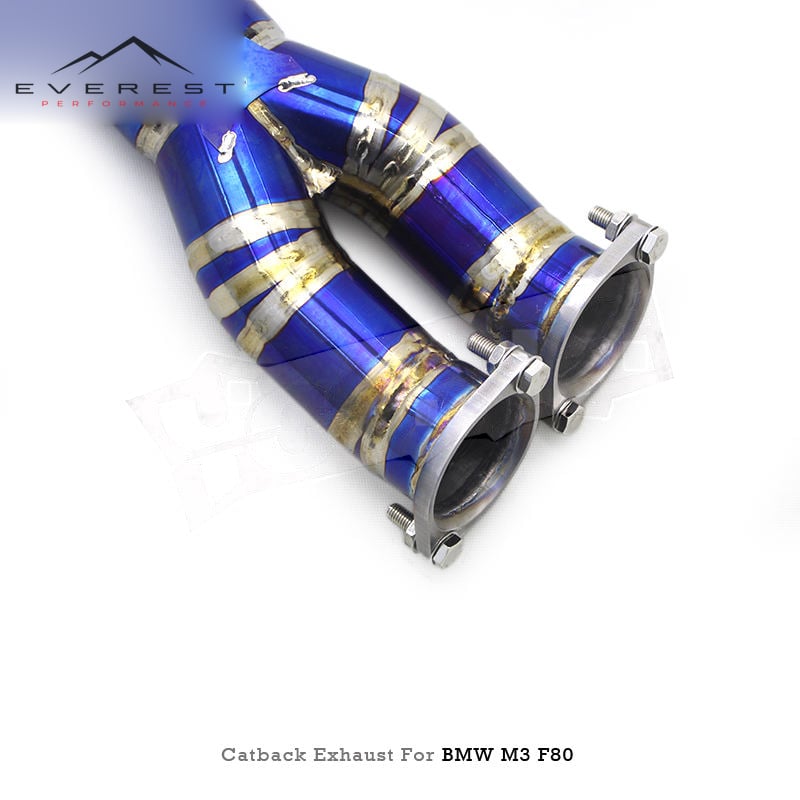 Racing Titanium Valvetronic Catback Exhaust System for BMW M3/M4 F80/F82/F8X S55 3.0T 2014-2018 With Valved Muffler Exhaust Pipe