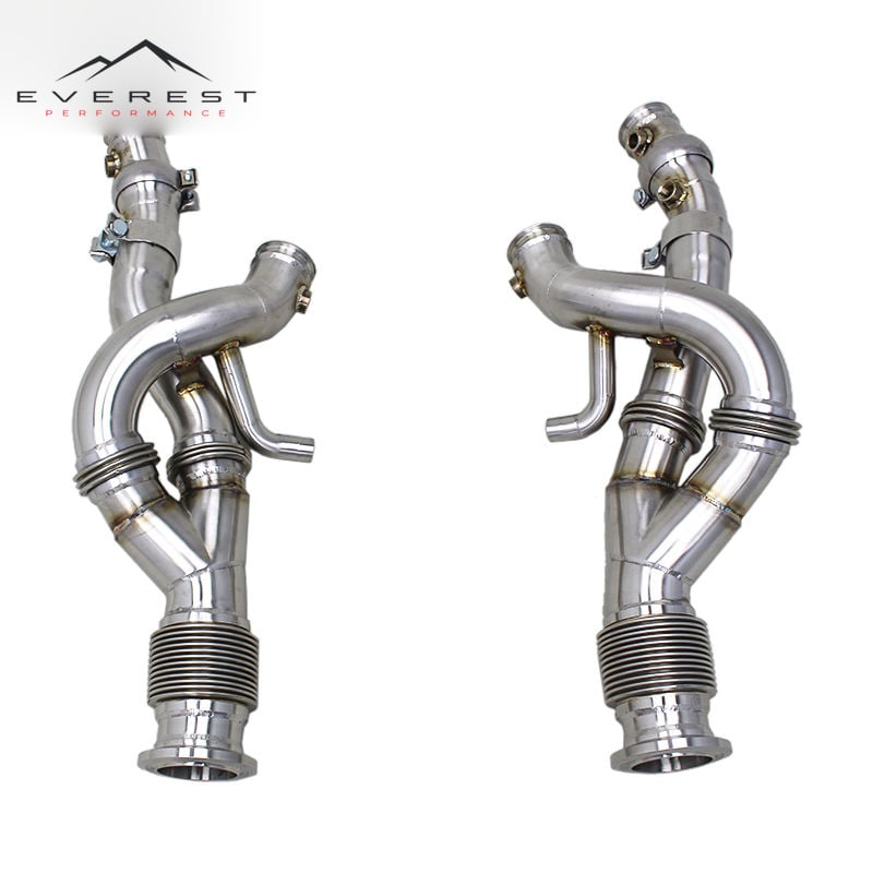 Turbo Exhaust Downpipe for Lamborghini Revuelto V12 6.5L 2023-2025 Stainless Steel Exhaust Pipe