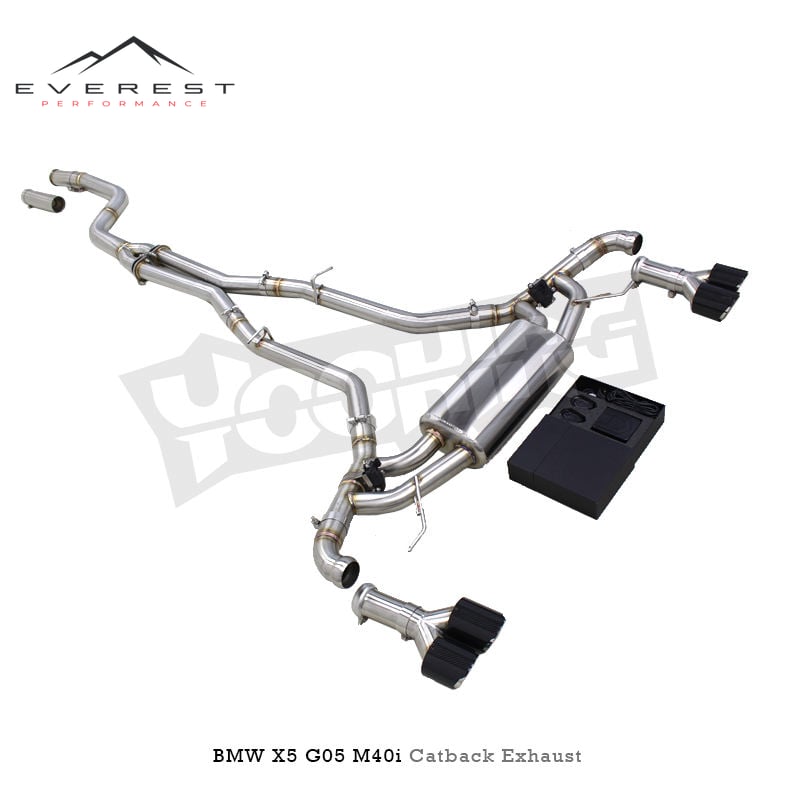 SS304L Exhaust Pipe System for BMW X5 M40i G05 3.0T 2019-2025 Valvetronic Exhaust Catback with Controller