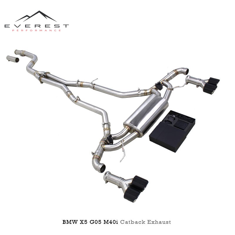 SS304L Exhaust Pipe System for BMW X5 M40i G05 3.0T 2019-2025 Valvetronic Exhaust Catback with Controller