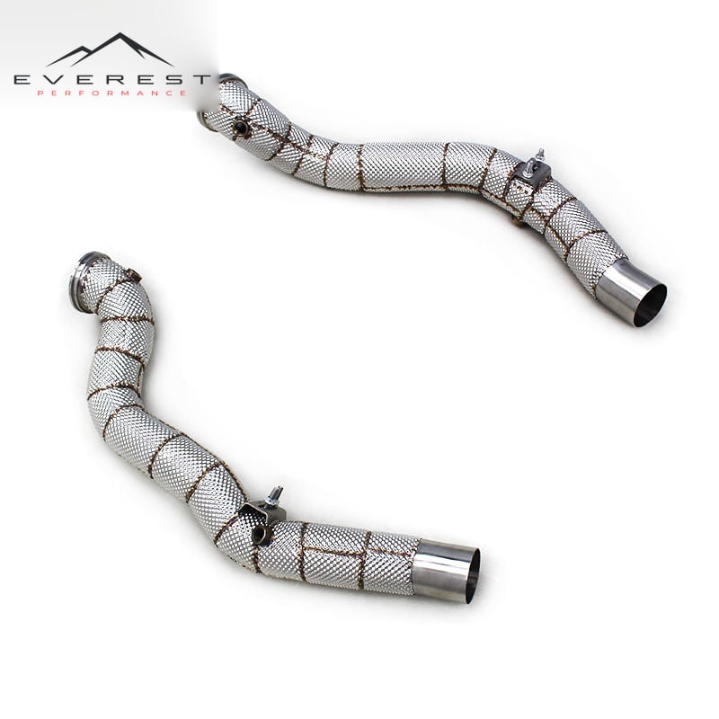 Stainless Steel Exhaust System for Maserati Levante 3.0T 2017-2018 Heat Shield Downpipe Free Flow Header