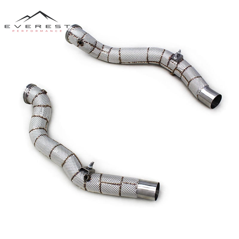Stainless Steel Exhaust System for Maserati Levante 3.0T 2017-2018 Heat Shield Downpipe Free Flow Header