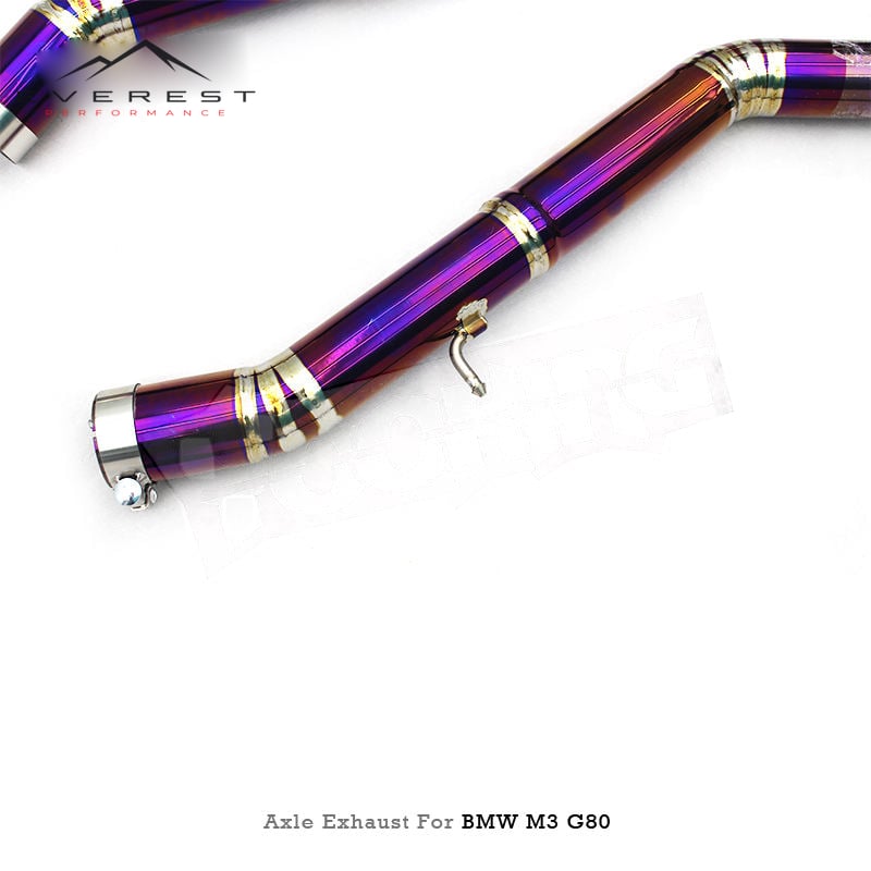 Titanium Lightweight Axle Back Parts Exhaust Pipe System for BMW M3/M4 G80/G82 3.0T 2021-2026 Racing Car Valvetronic