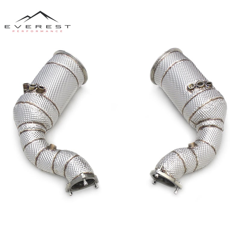 Exhaust Catted Downpipe for Audi RSQ8 4.0T 2022-2023 Stainless Steel Exhaust Header Down Pipe