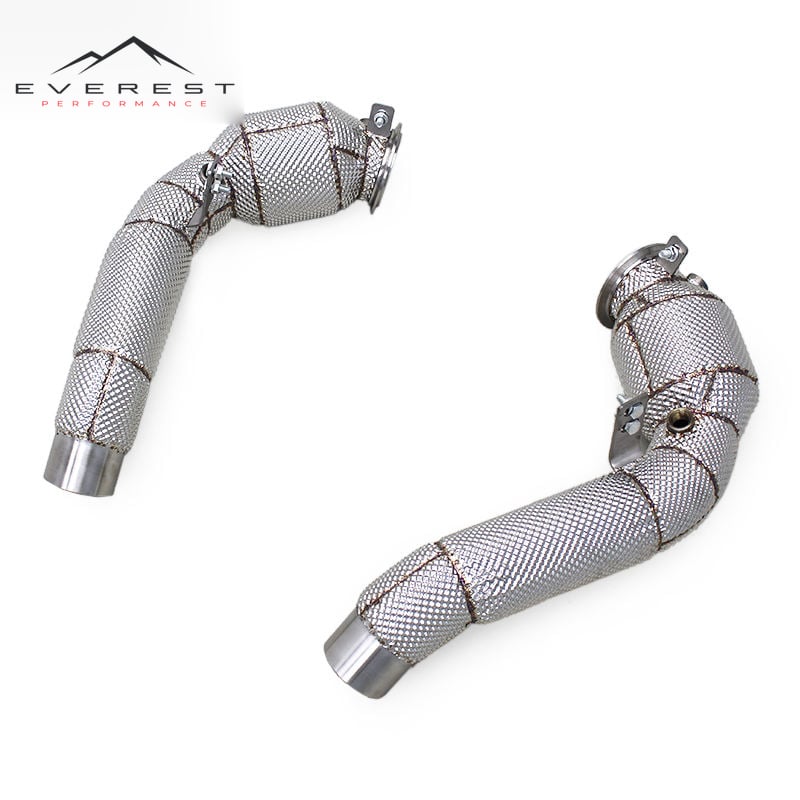 Race Sport Cat Pipe for BMW M5/M6 F06/F10/F12/F13 4.4T 2012-2016 100/200/300 Cell Catalyst Downpipe Exhaust System