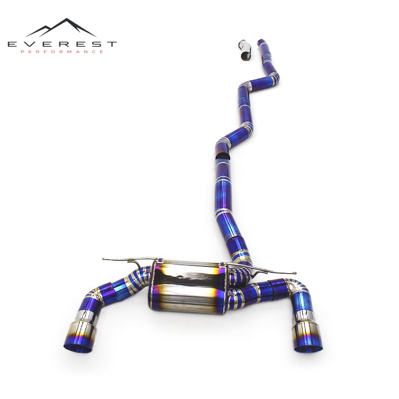 Auto Tuning Performance Titanium Exhaust Pipe for BMW M140 M140i F20 B58 3.0T 2017-2019 Catback Straight Muffler Exhaust Pipe
