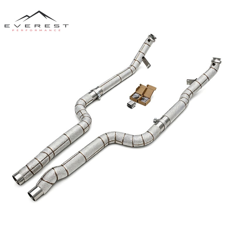 Downpipe Free Flow Pipe for Mercedes-Benz CLS550 4.7L 2012-2016 Racing Stainless Steel Exhaust Pipes