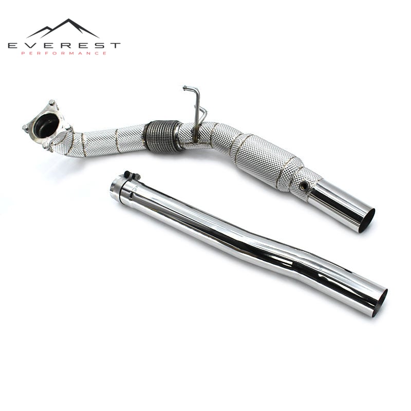 Manifold Exhaust Downpipe for VW Golf 6/MK6 R20 2009-2013 Stainless Steel Header Exhaust System Catalyst
